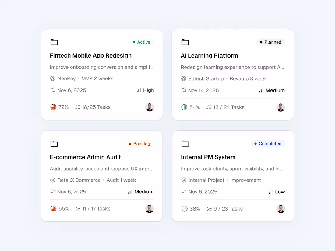 Cover image for Project card components✨