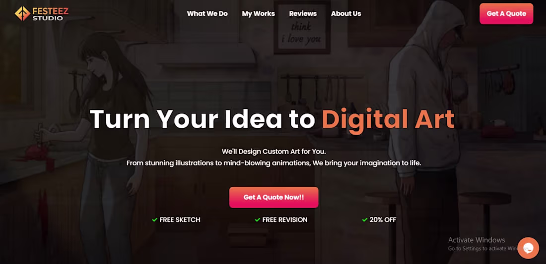 Cover image for Festeez Digital Studio Website Case Study
