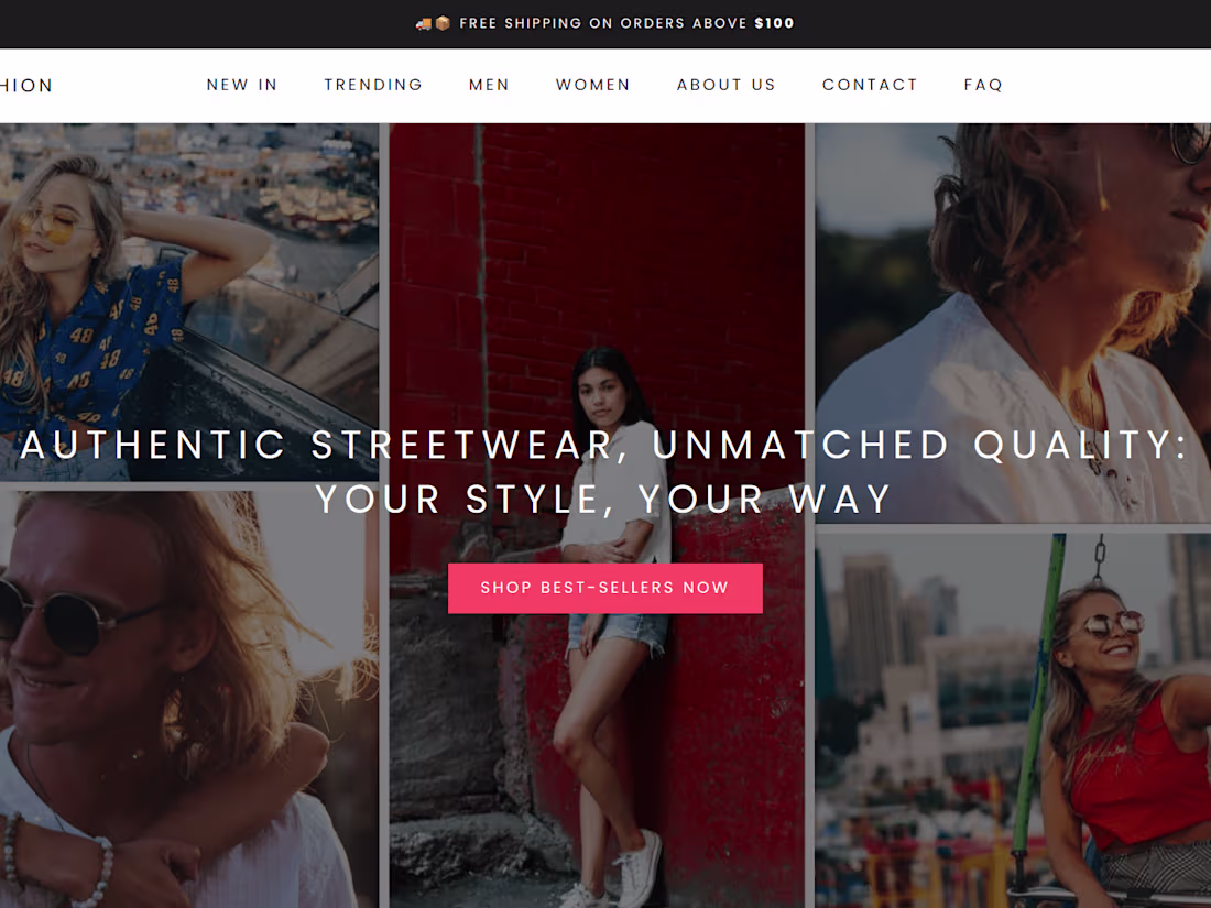 Cover image for Shopify Home Page - CloudNine Fashion