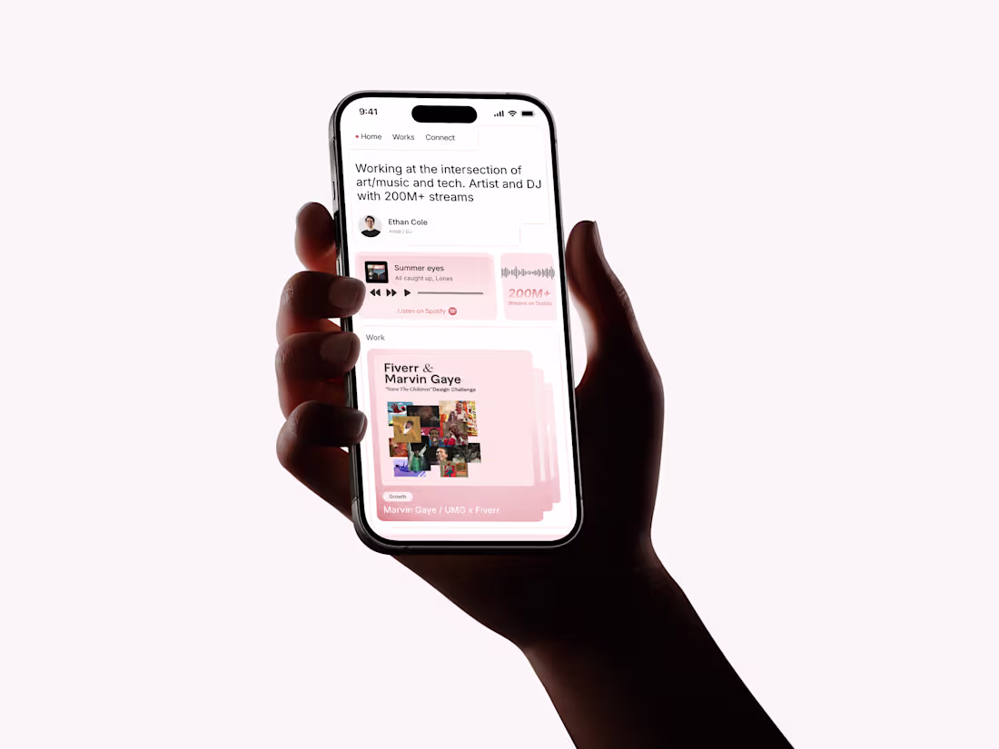 Cover image for Personal website design with Framer