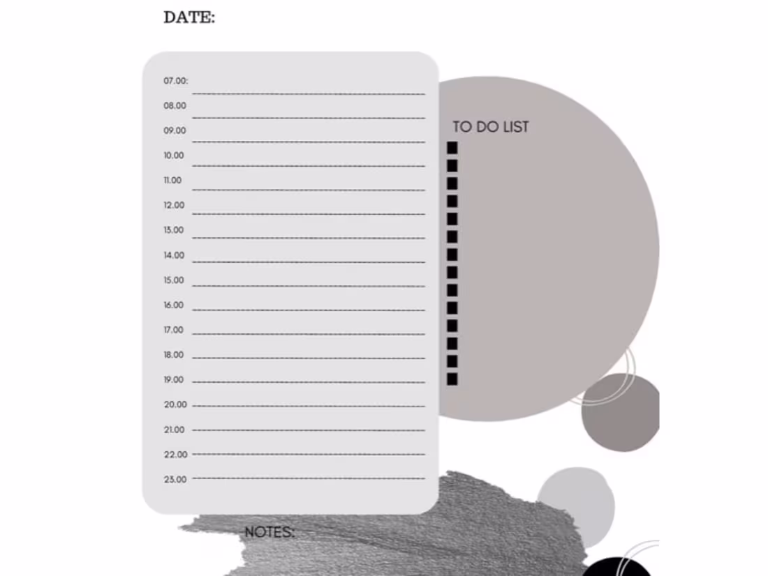 Cover image for Undated Planner Black-gray for Man and Woman - Etsy