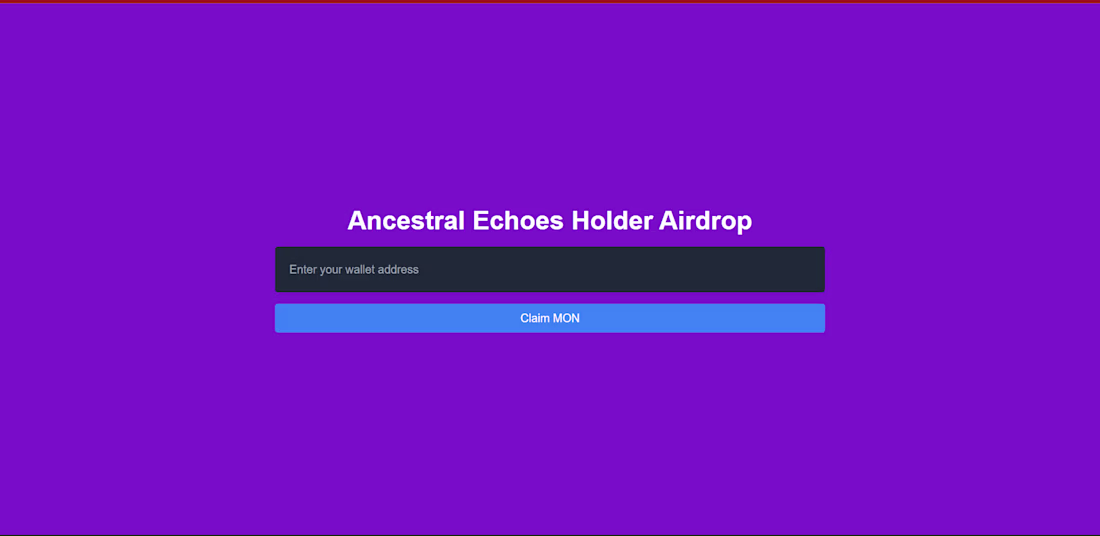 Cover image for ANCESTRAL ECHOES HOLDER AIRDROP
