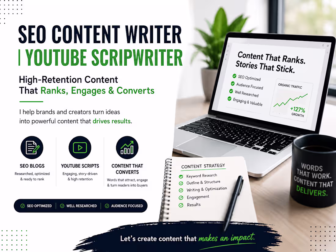 Cover image for SEO Content Writer | YouTube