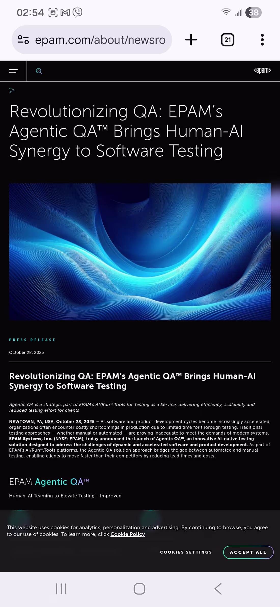 Cover image for Worked on Agentic QA initiatives