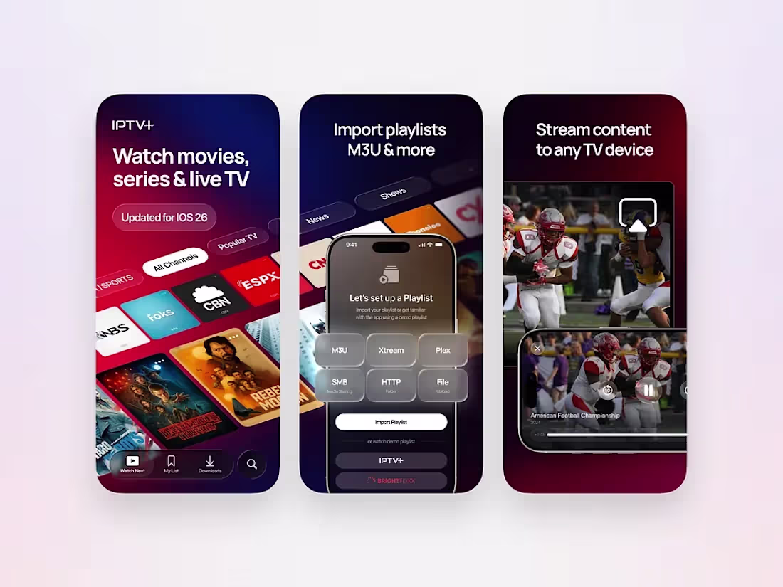 Cover image for Streaming App Screenshots