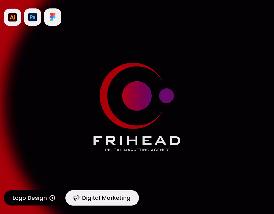 Cover image for Logo Design for Digital Marketing Agency Frihead