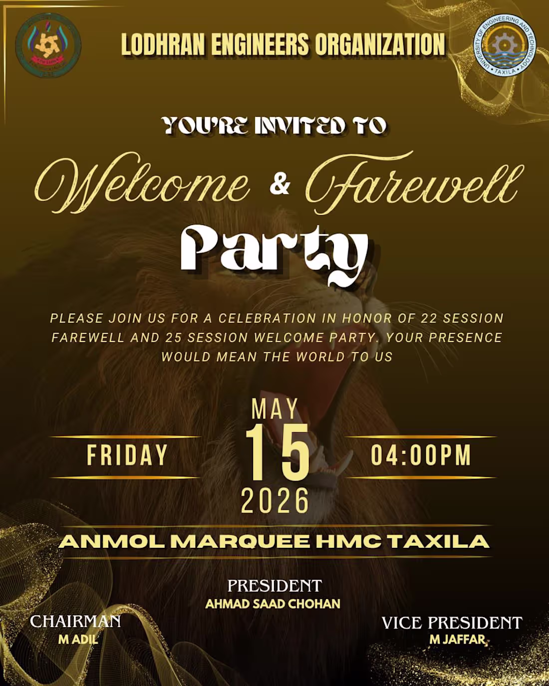 Cover image for Vibrant Welcome Party Poster Design
This
