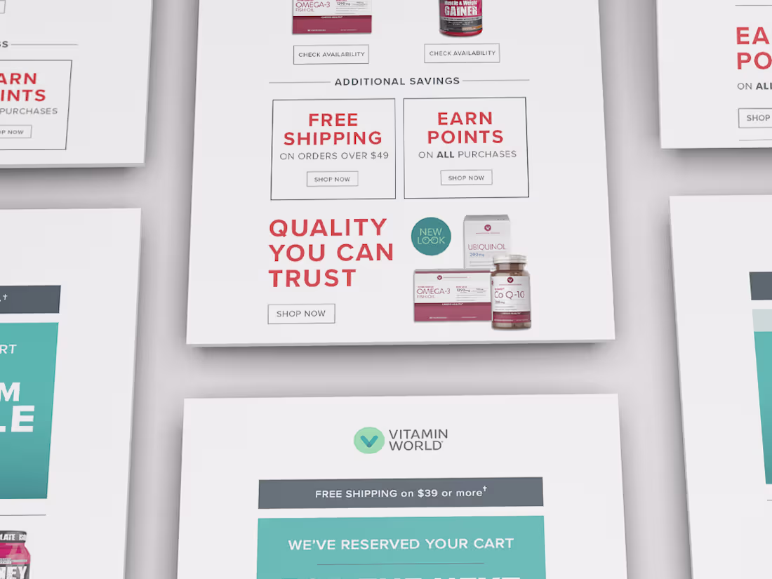 Cover image for Email Campaign | D2C | Vitamin World