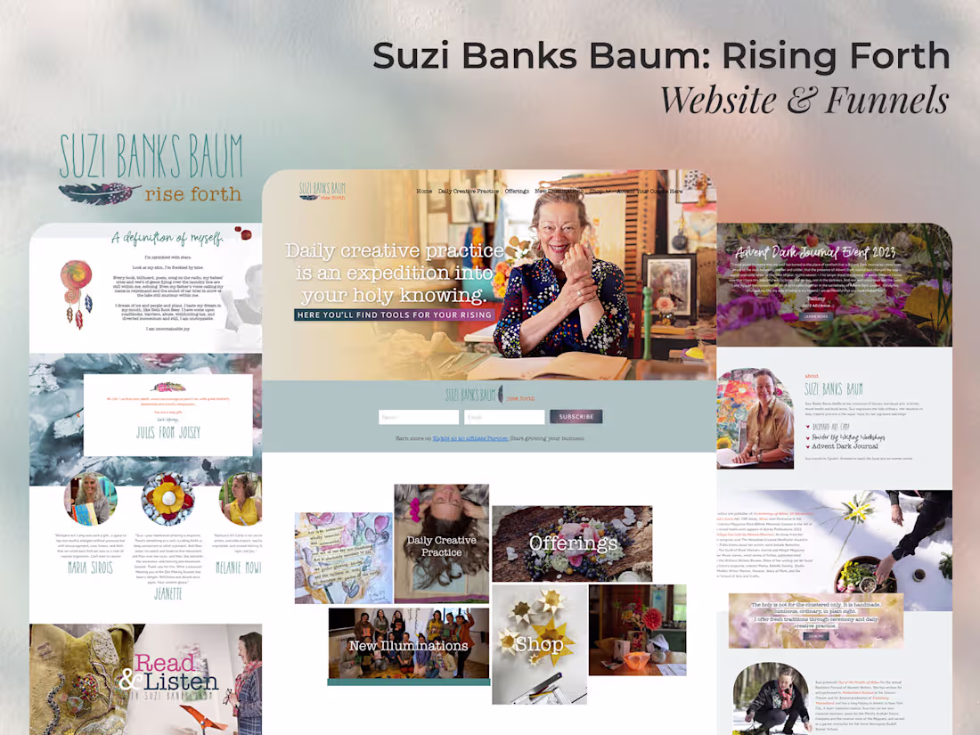 Cover image for Kajabi Website Design for Suzi Banks Baum