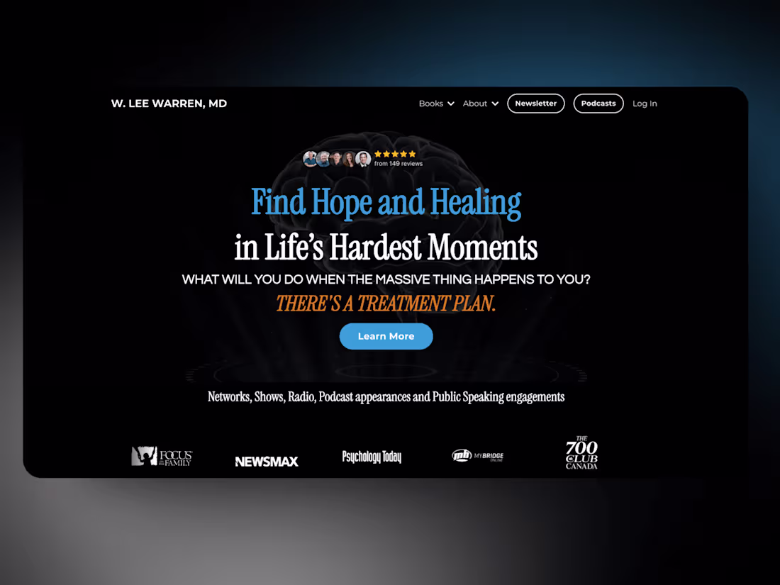 Cover image for Kajabi Portfolio Website Migration & Setup for W. LEE WARREN, MD