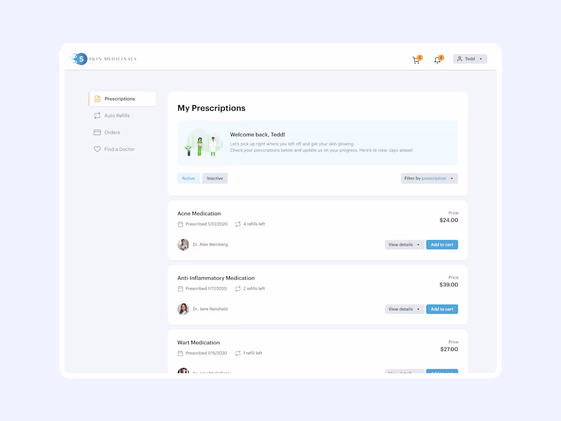 Cover image for MedTech SaaS Platform UX/UI