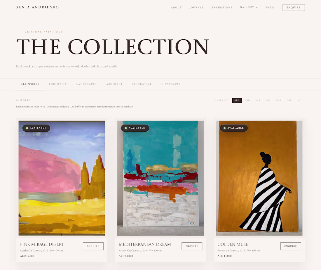 Cover image for Contemporary Artist website, with wired