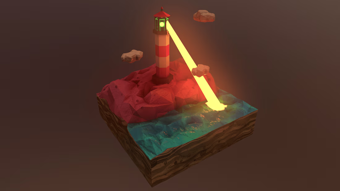 Cover image for Low Poly Lighthouse