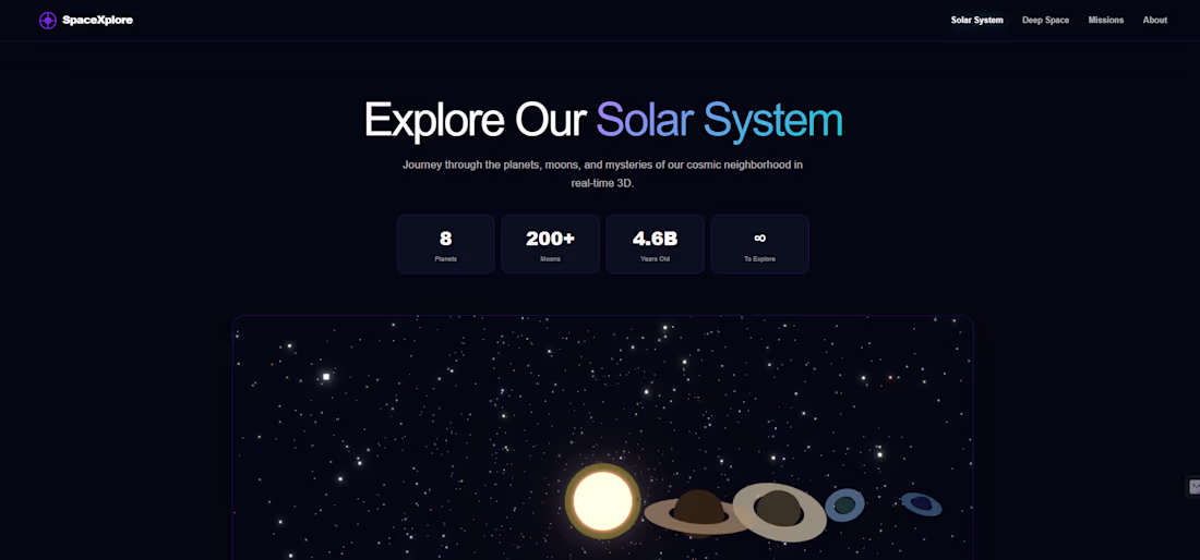 Cover image for SpaceXplore is an interactive space