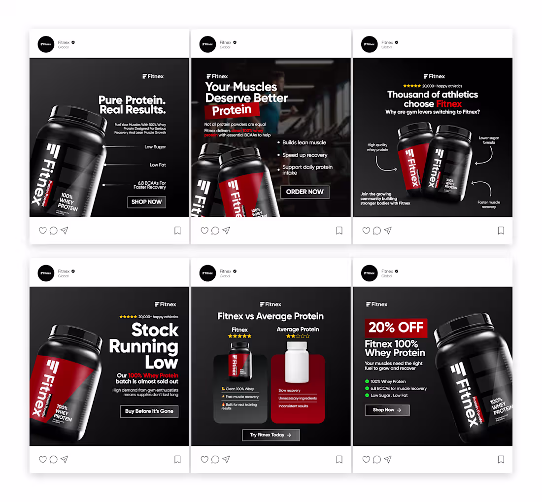 Cover image for Static Ads for Supplement Brand