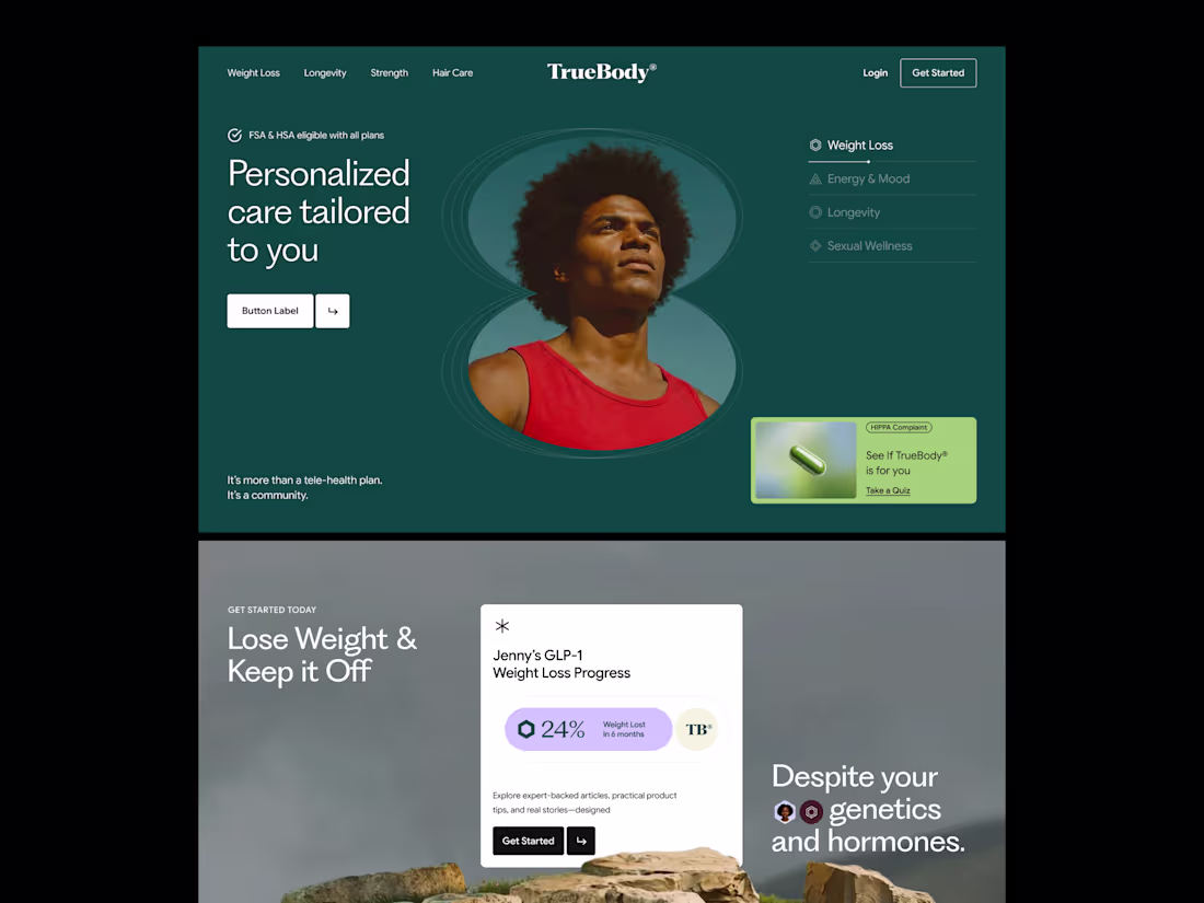 Cover image for Telehealth Landing Page design