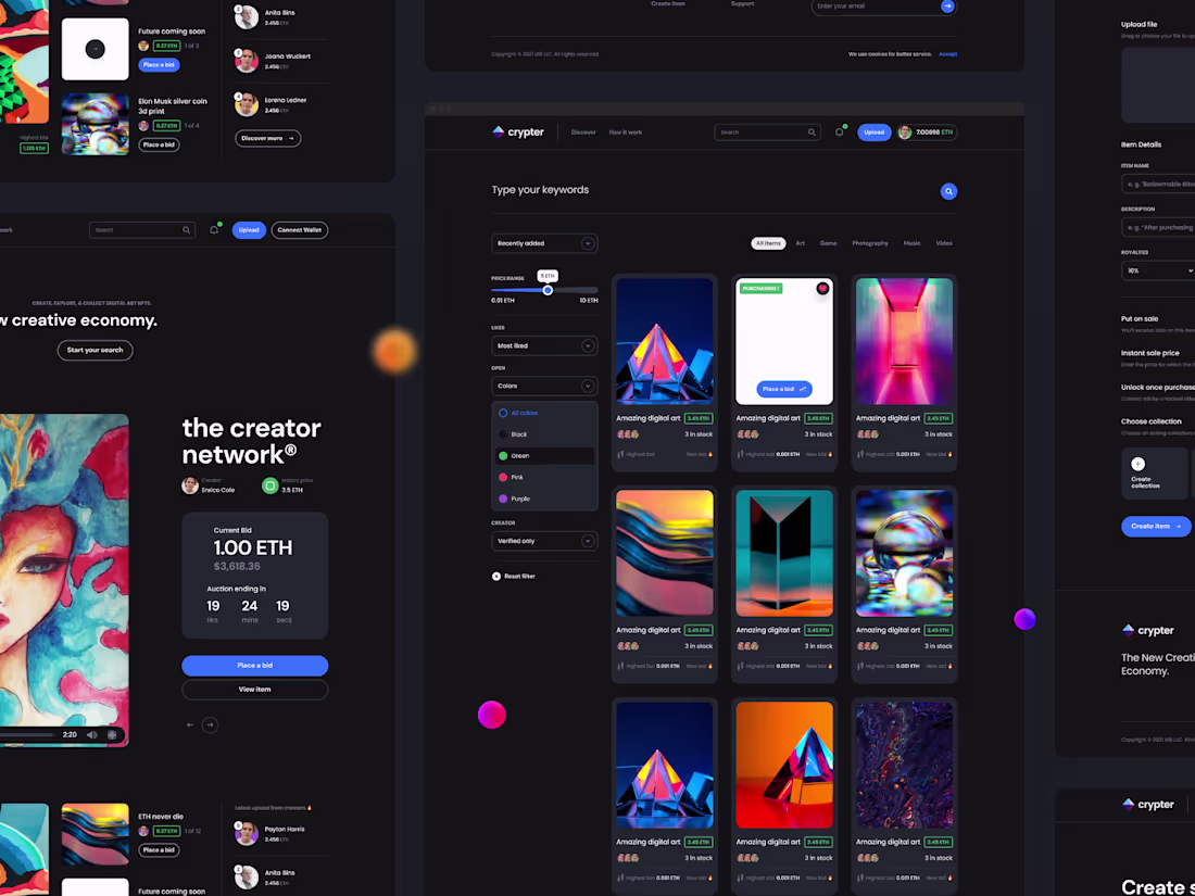 Cover image for UI UX for NFT MarketPlace