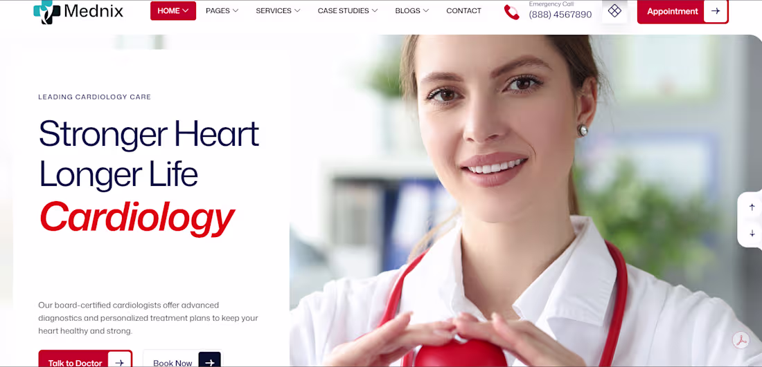 Cover image for Working website for Hospital