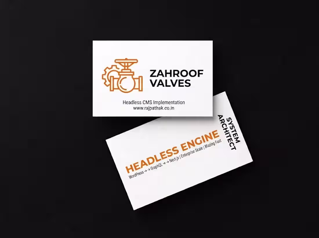 Cover image for Next.js & WordPress Website for Zahroof Valves