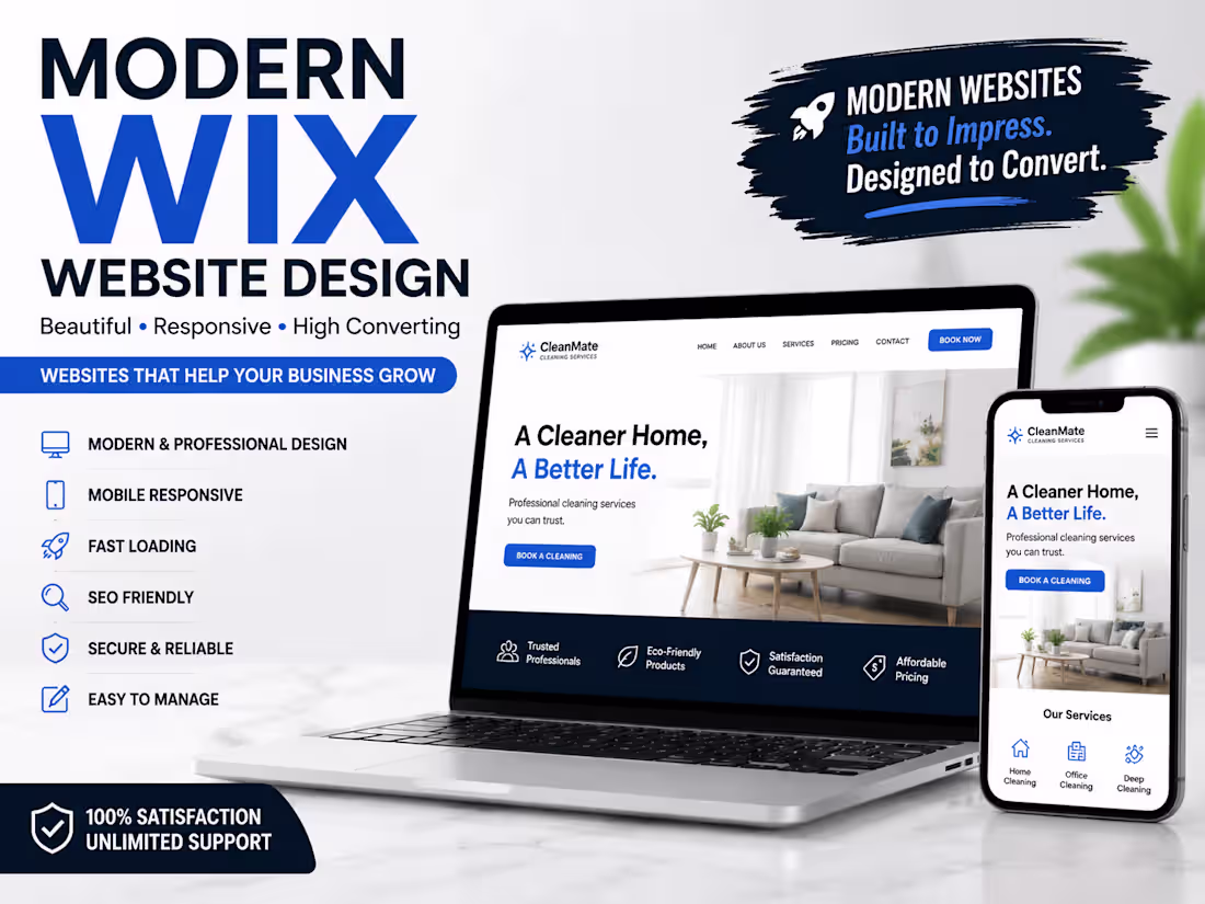 Cover image for Wix Website Design for Small Businesses
