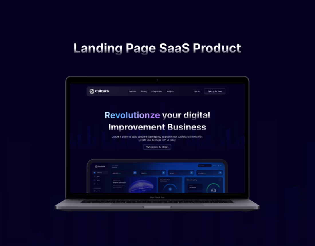 Cover image for Landing Page SaaS Product