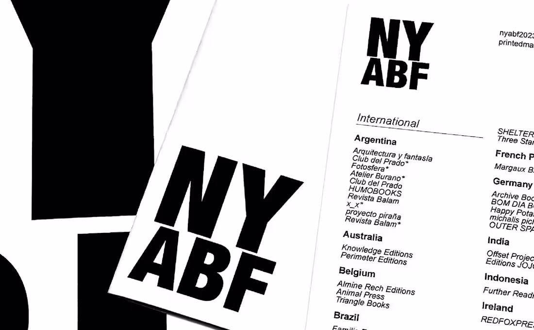 Cover image for New York Art Book Fair Identity