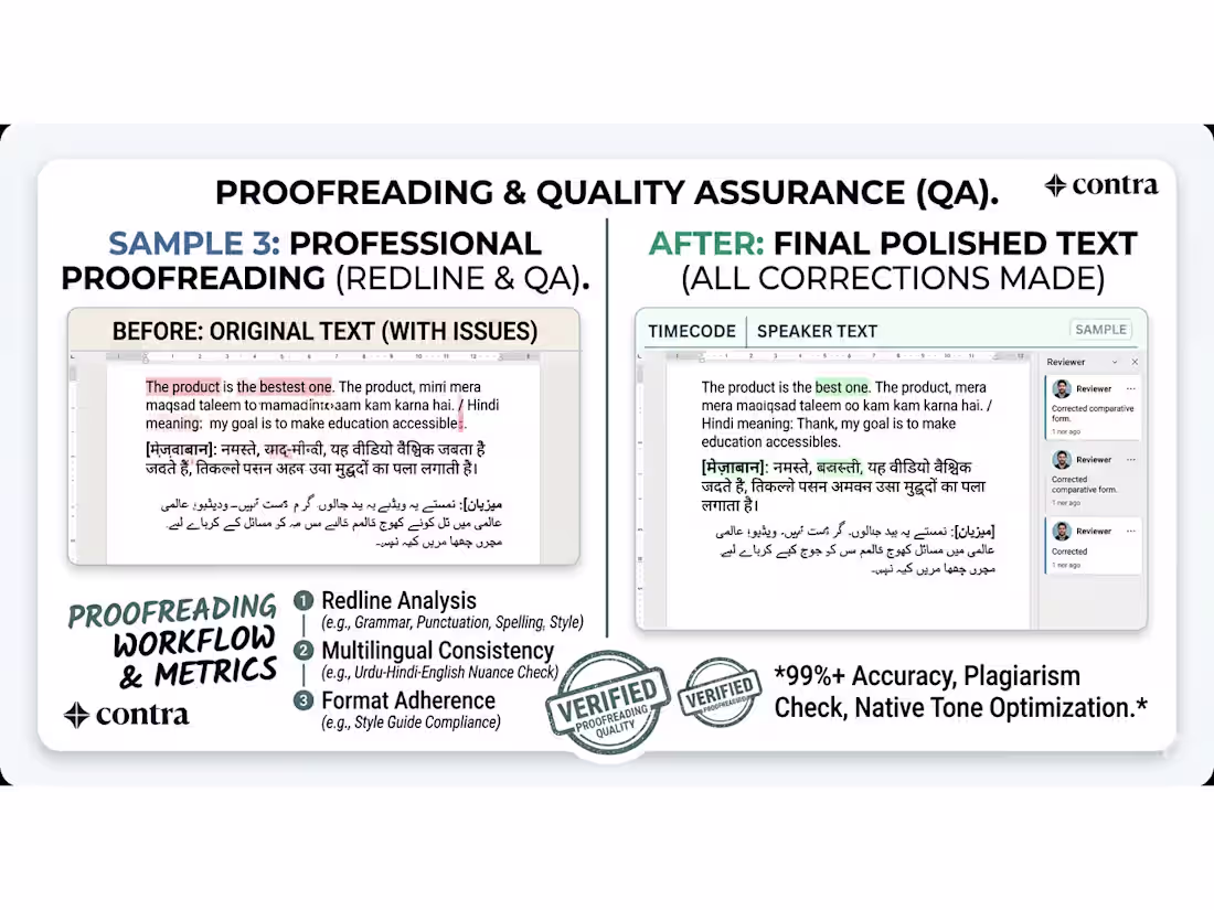 Cover image for Sample 3: proofreading in urdu,