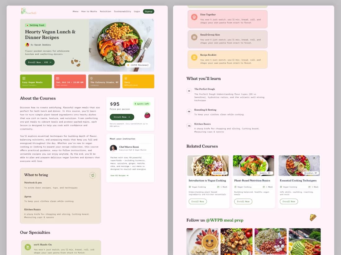 Cover image for FlowChefs – Vegan Food Platform