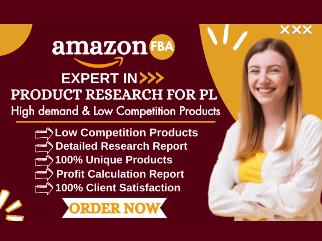 Cover image for I will do amazon FBA product research and amazon product hunting