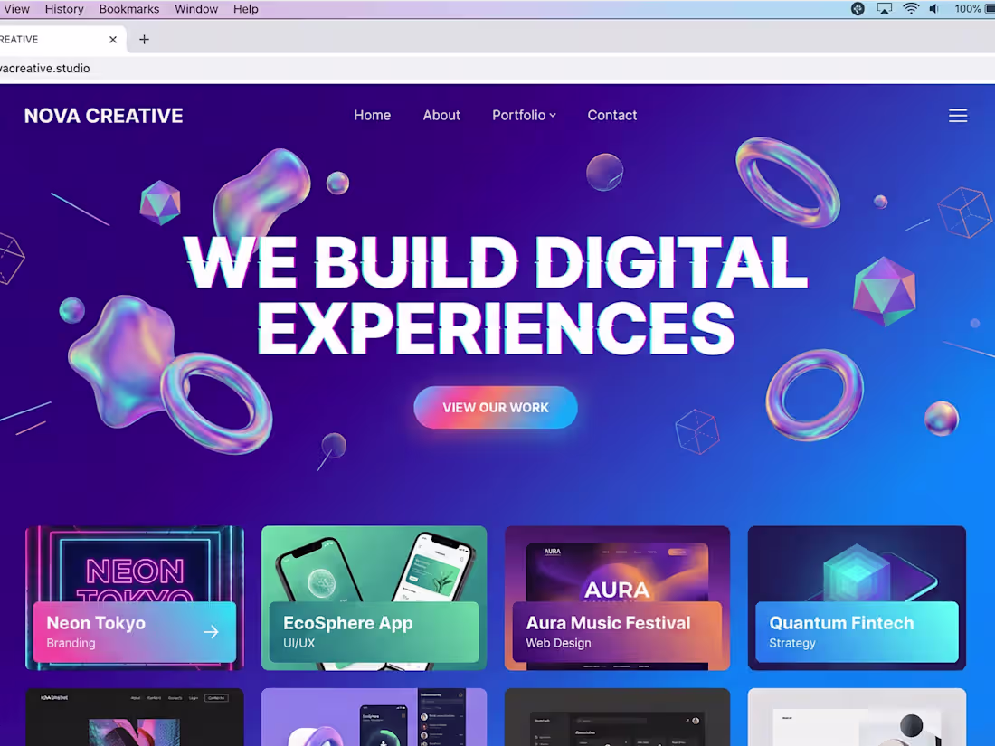 Cover image for Creative Agency Portfolio