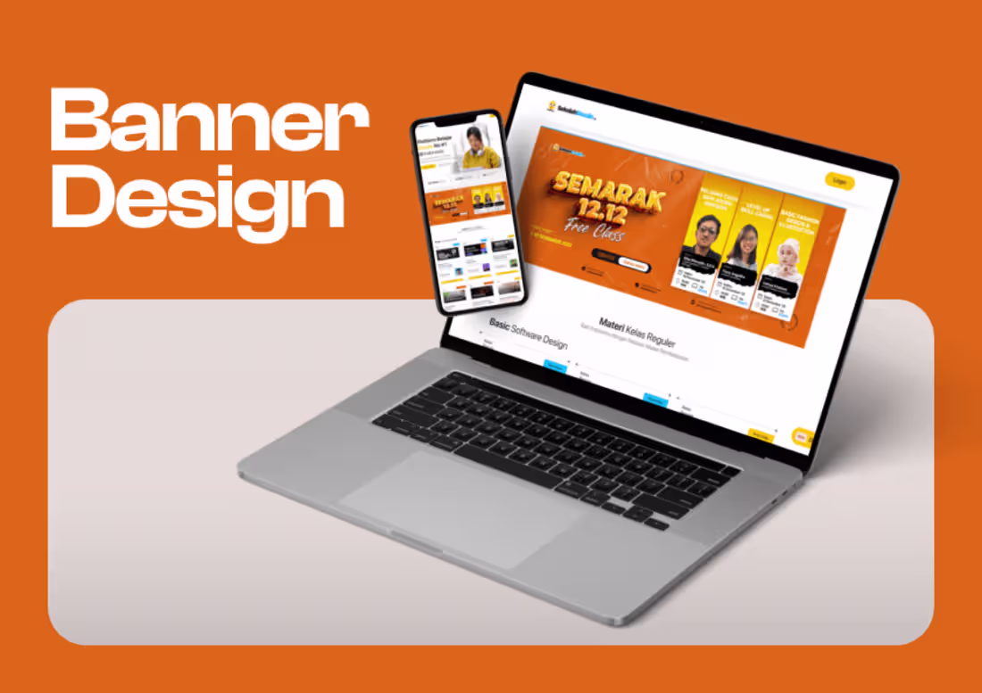 Cover image for Website Banner Design for Edu Startup