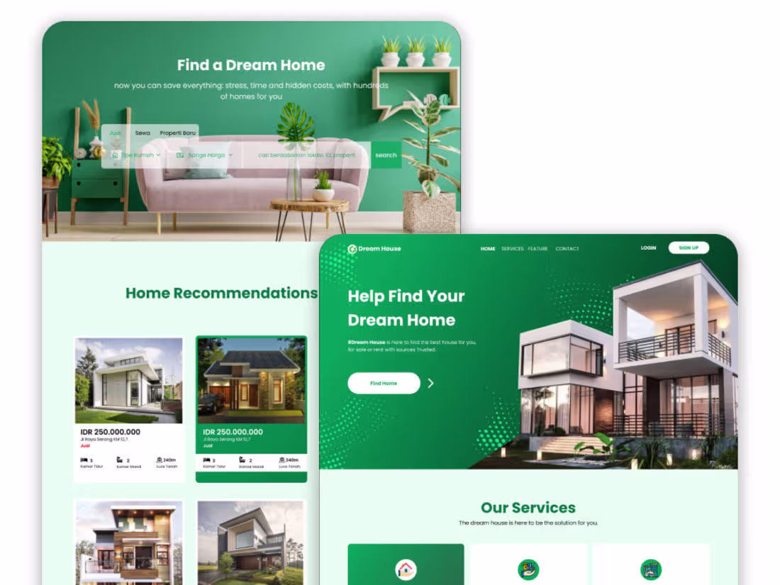 Cover image for Web Design to Find Your Dream Home