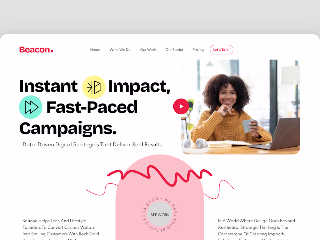 Cover image for Digital Marketing Agency Website design