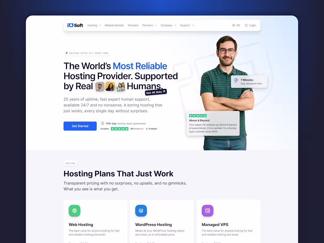 Cover image for ICDSoft Home Page Redesign & Brand Refresh