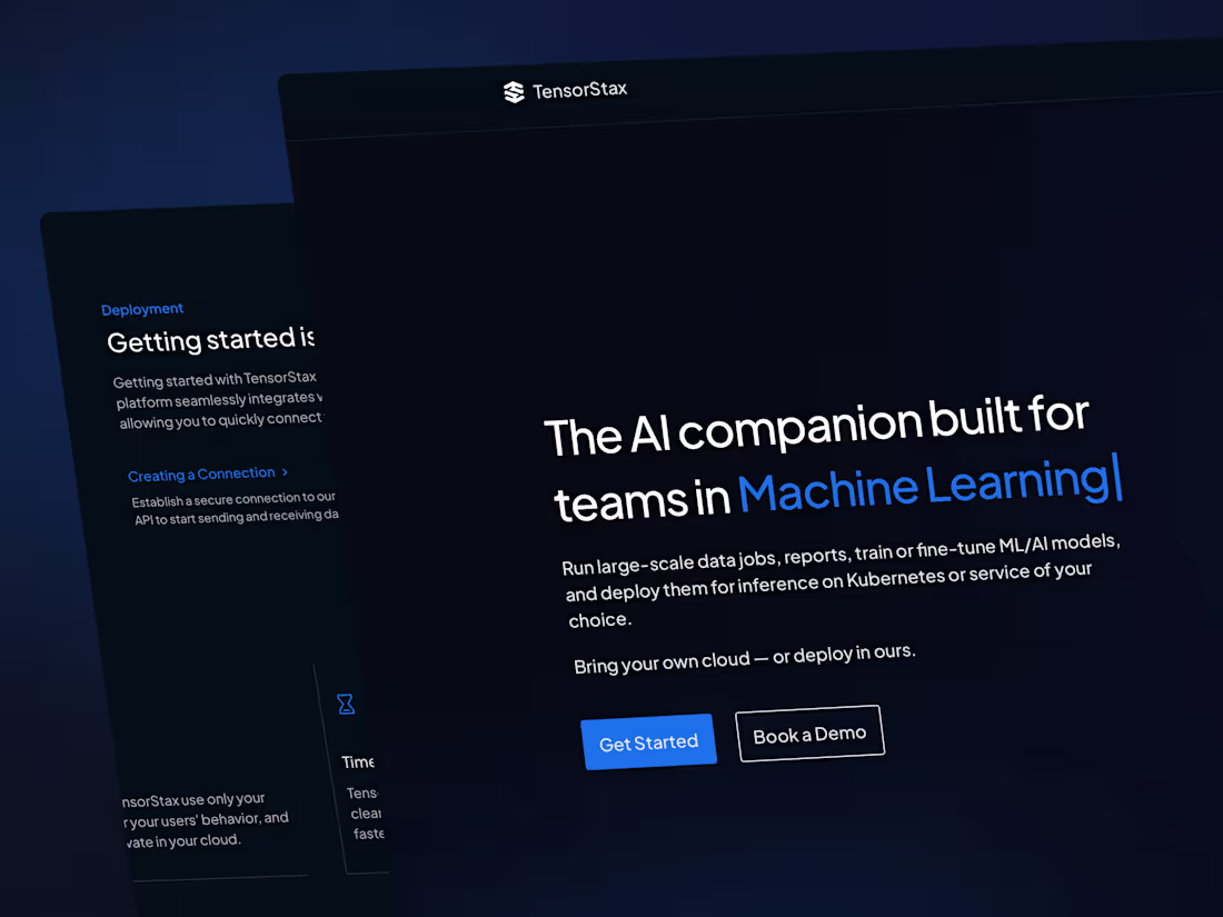 Cover image for Tensorstax (AI Landing Page)