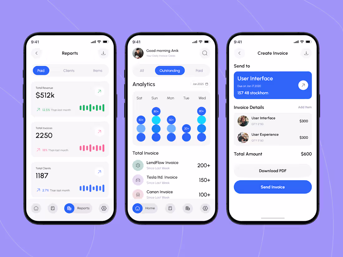 Cover image for Invoice Maker App Design