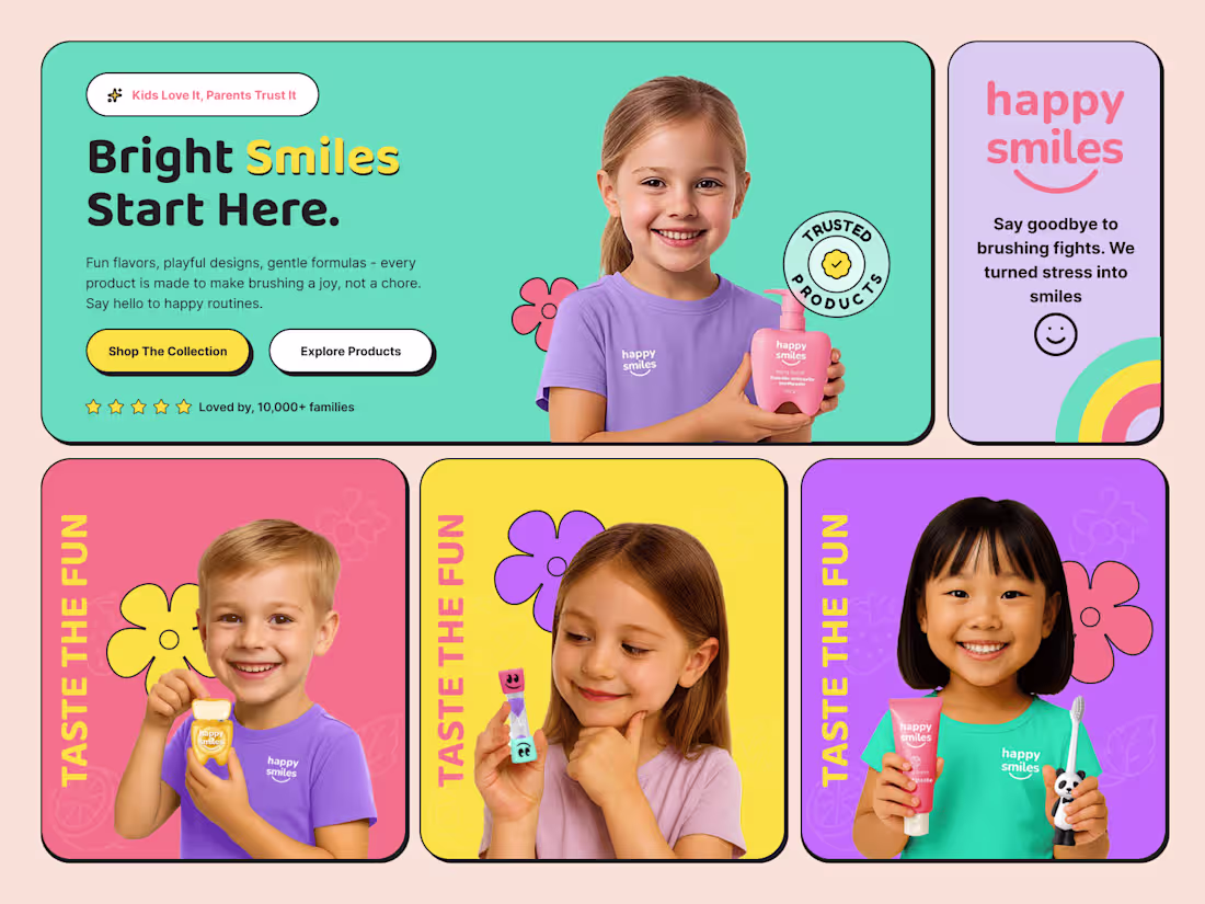 Cover image for Happy Smiles 🦷✨ — e-commerce UI