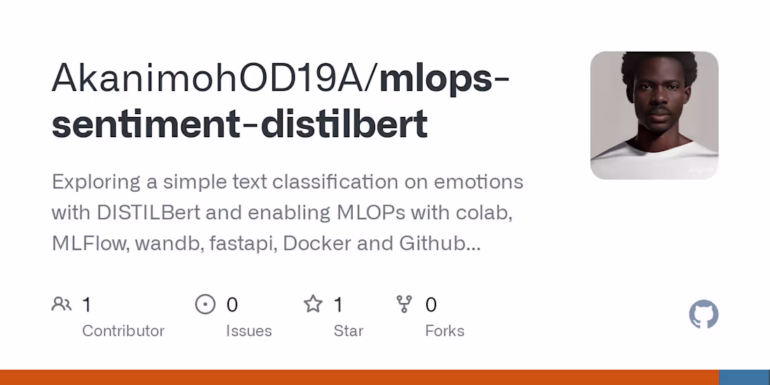 Cover image for MLOps API: Sentiment Analysis with DistilBERT