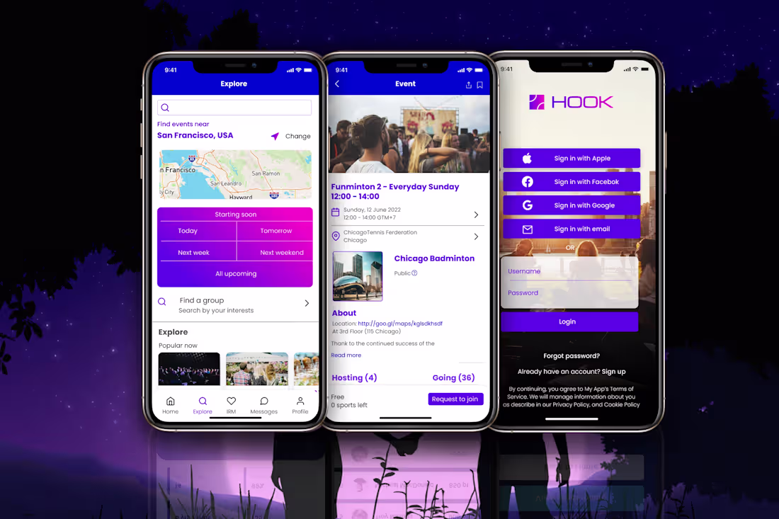 Cover image for UI/UX for HOOK dating app