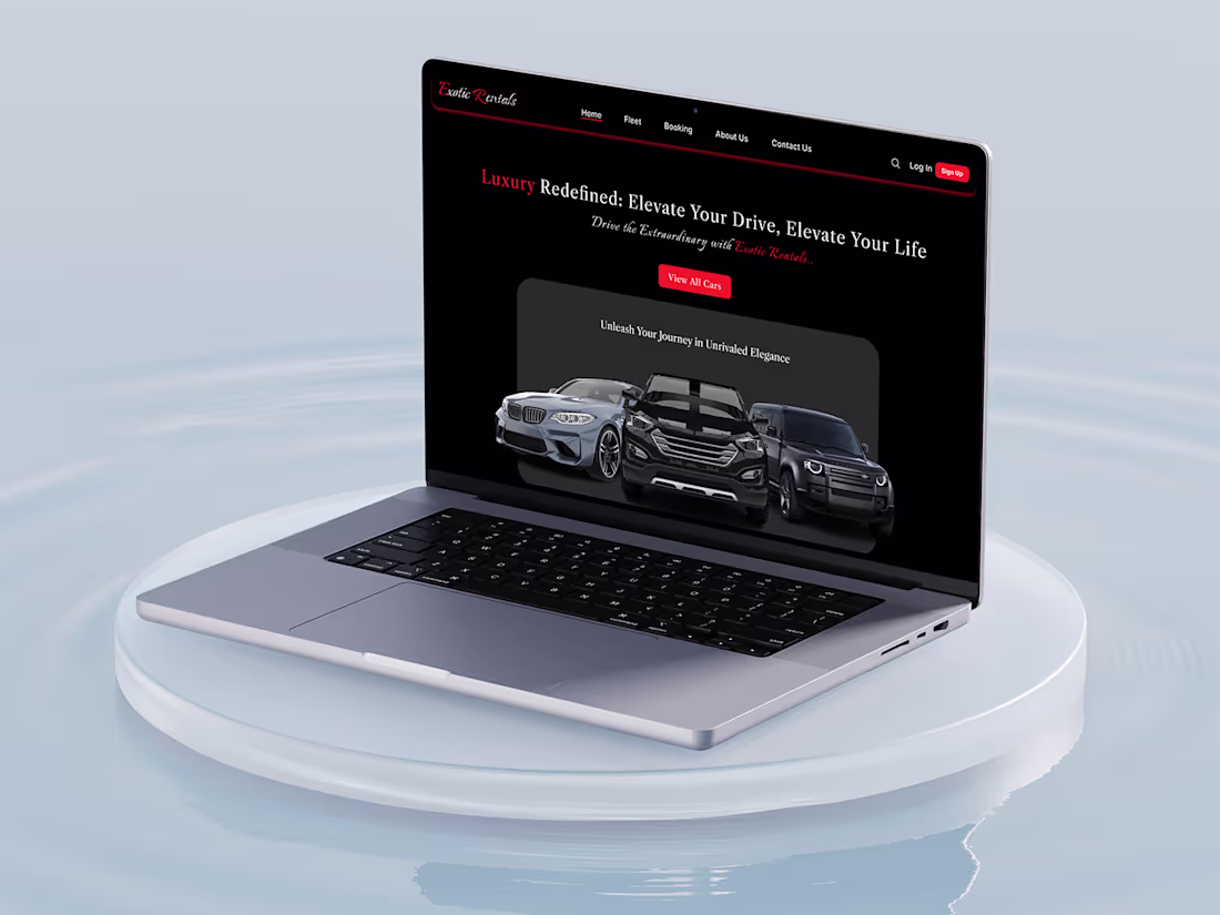 Cover image for Car Rental Landing Page:: Behance