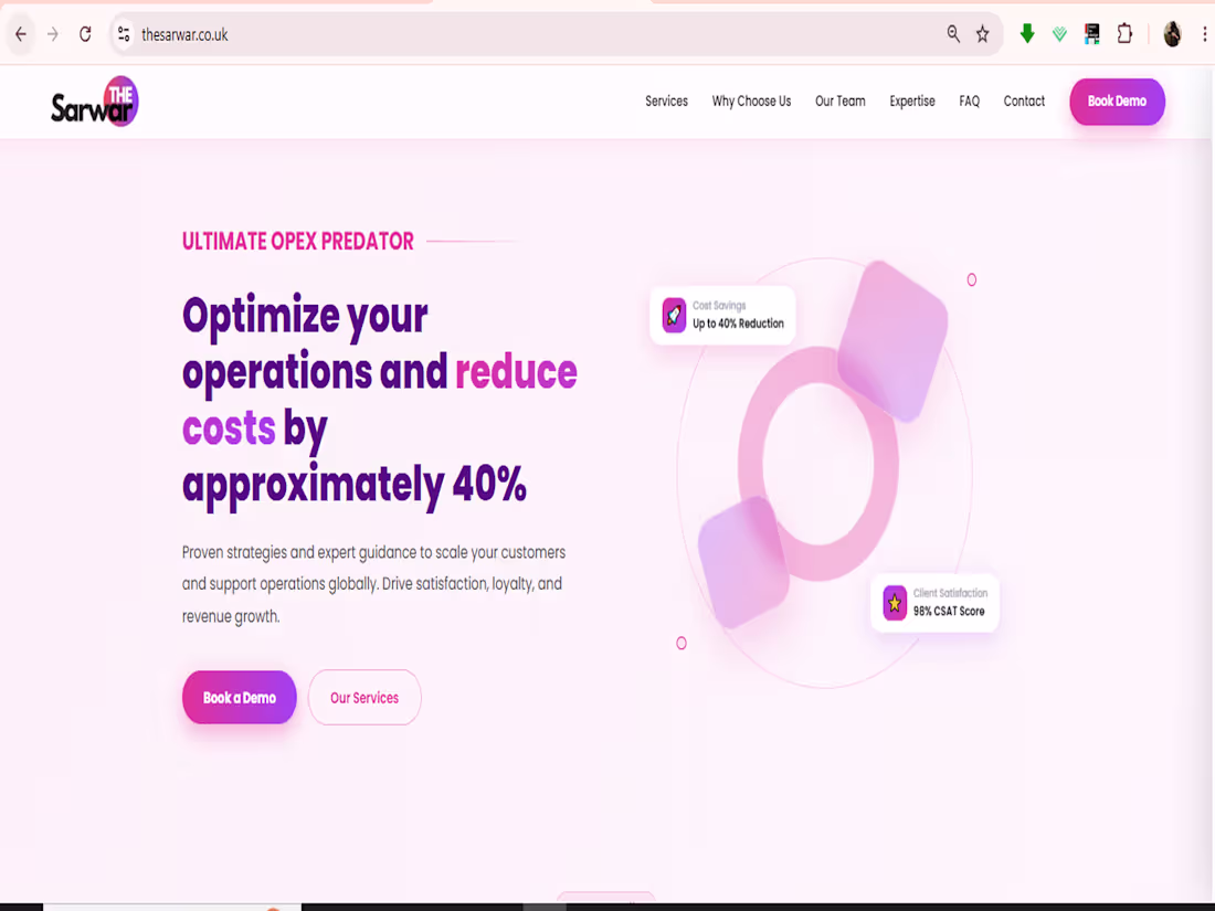 Cover image for A professional business website for