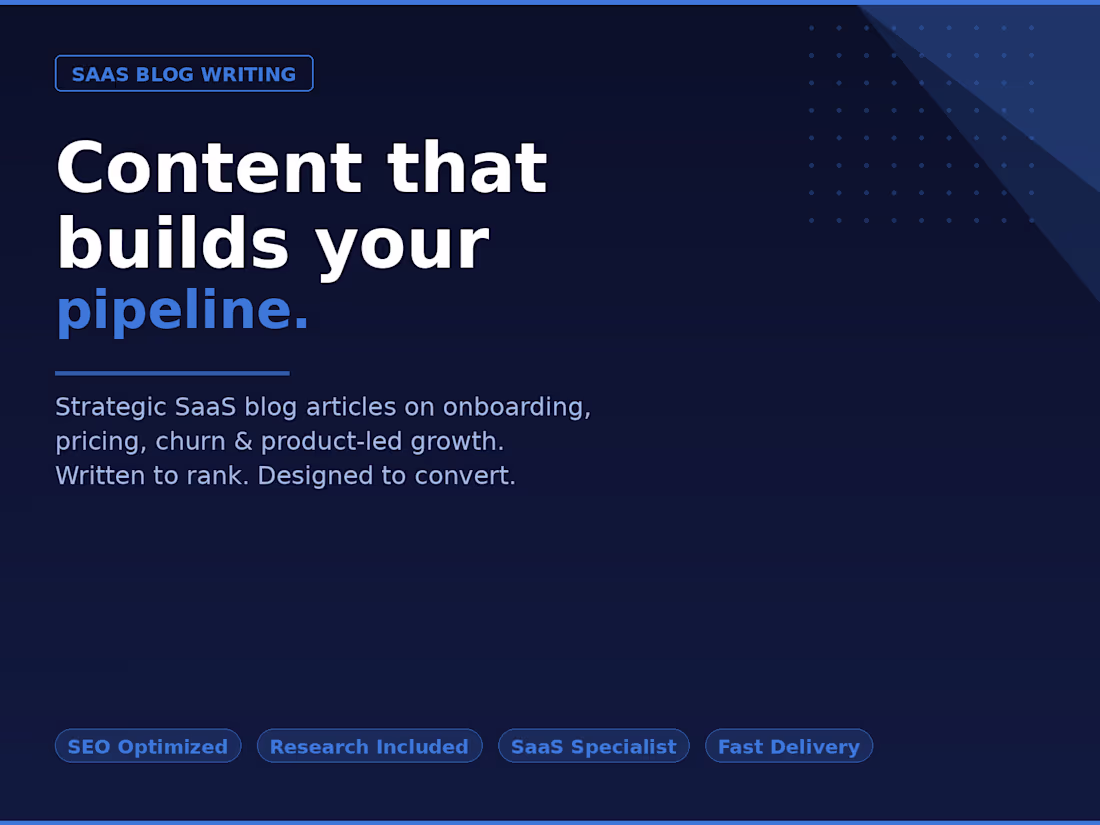 Cover image for Strategic content for SaaS pipelines