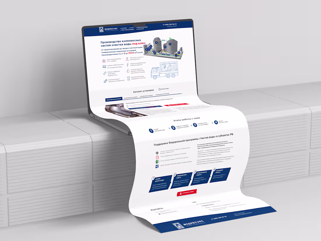 Cover image for Landing Page for Industrial Water Treatment Systems Manufacturer