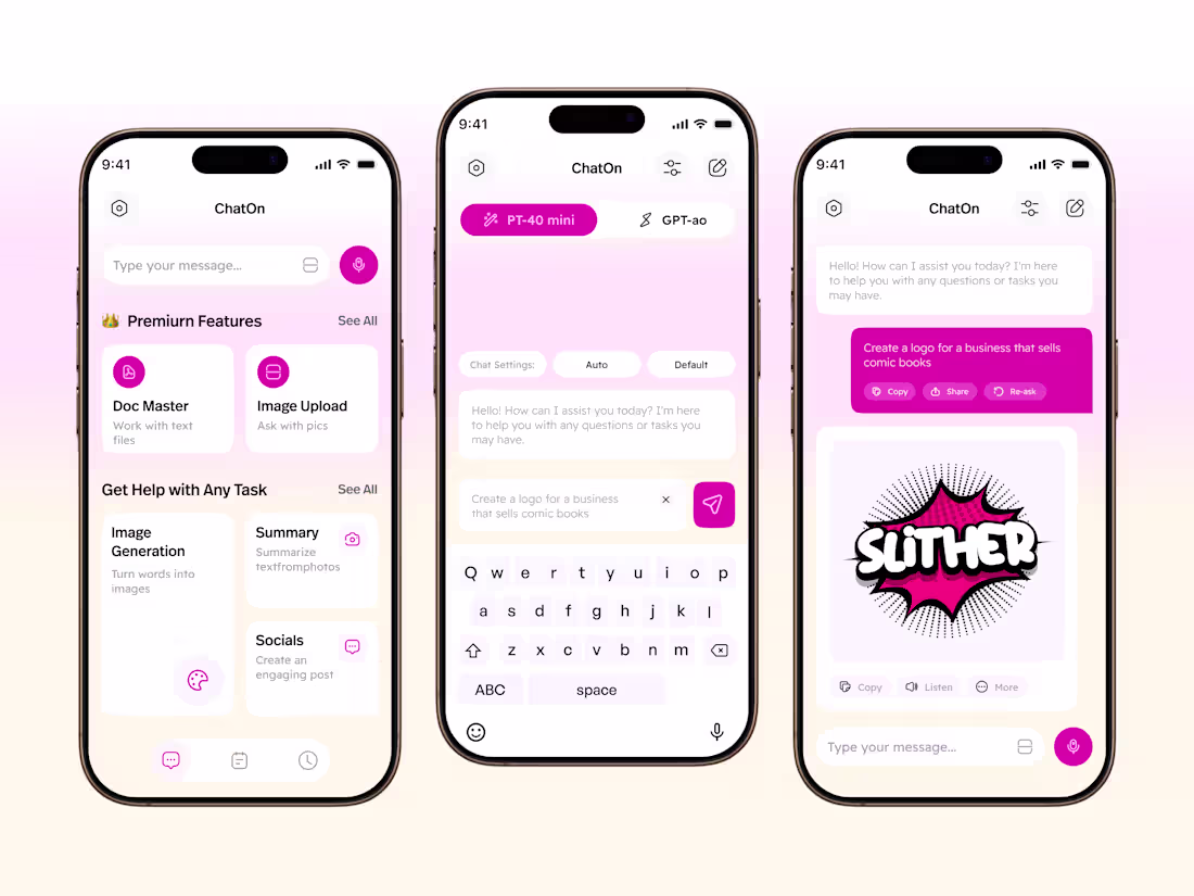 Cover image for AI Chatbot Mobile App UI/UX Design 🚀 AI Chatbot Mobile App ...