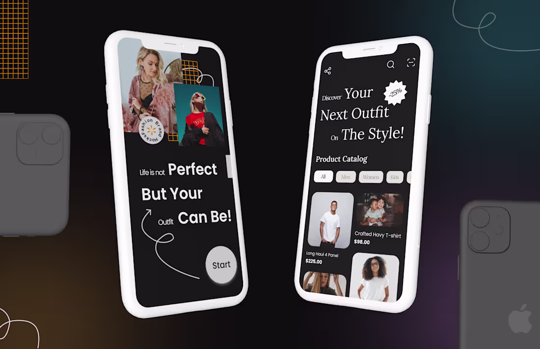 Cover image for Fashion Brand Mobile app UI Design