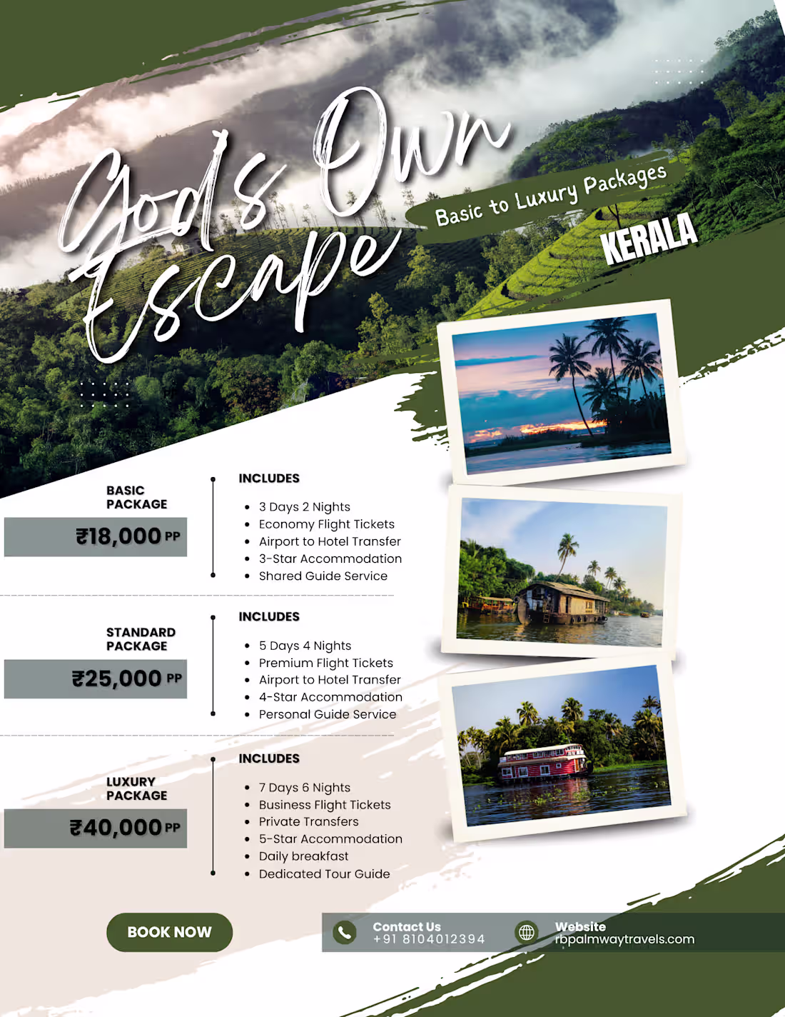 Cover image for Travel Marketing Flyer — Kerala