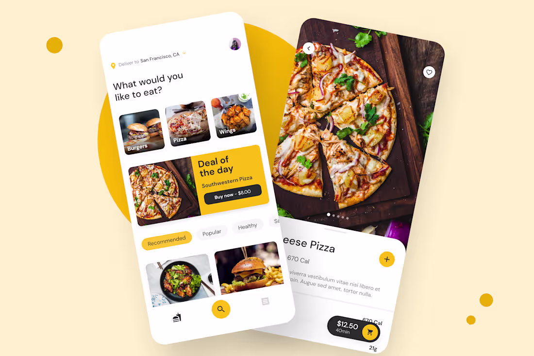 Cover image for Food Delivery App Design