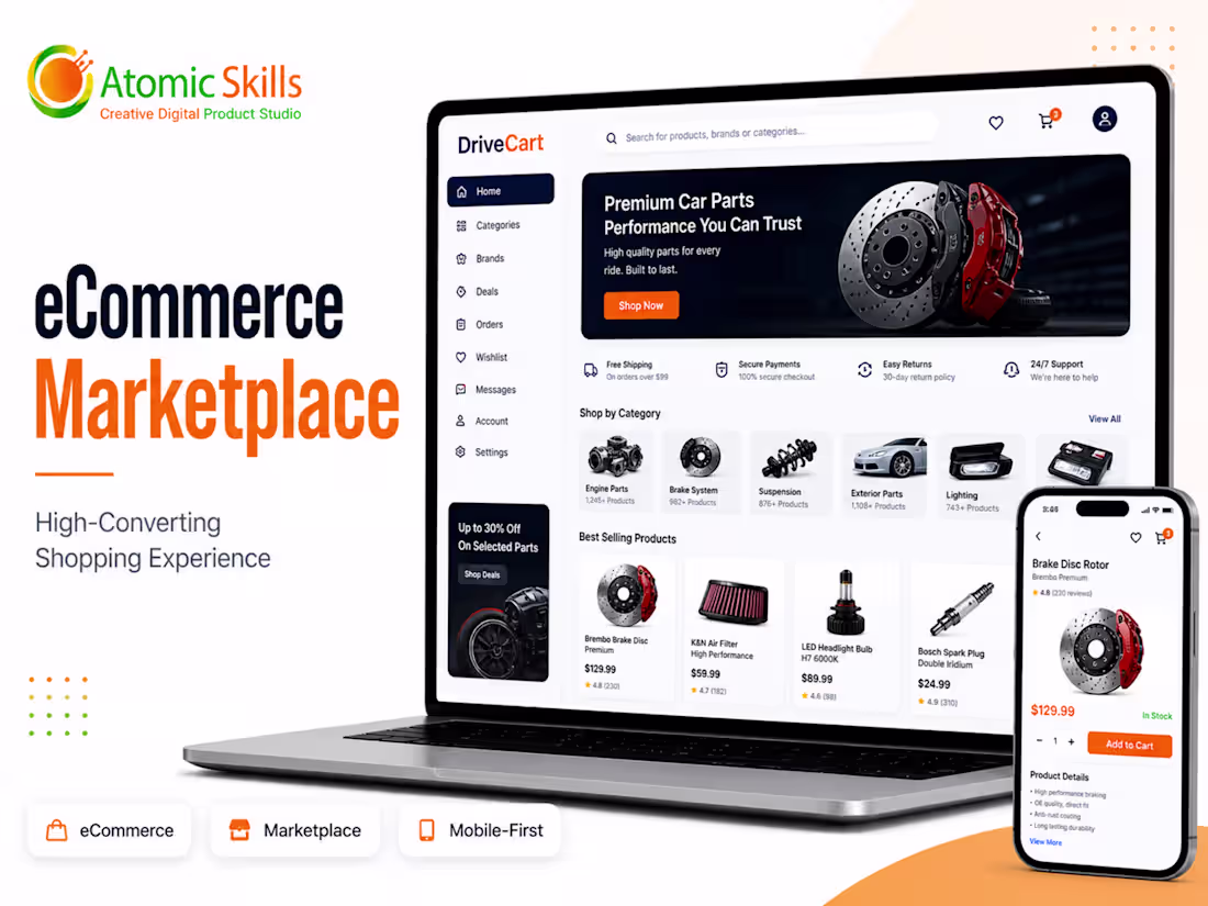 Cover image for eCommerce Marketplace for Automotive Parts