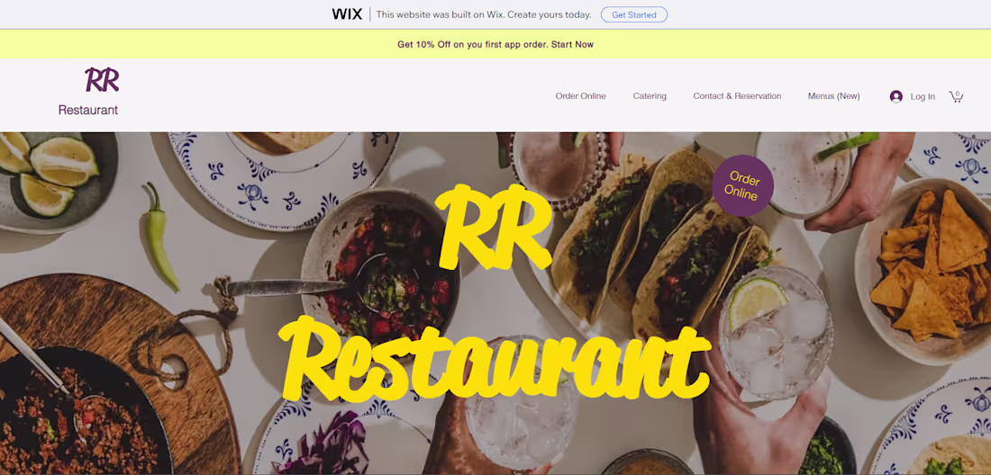 Cover image for RR Restaurant – Website Design for a Local Dining Brand