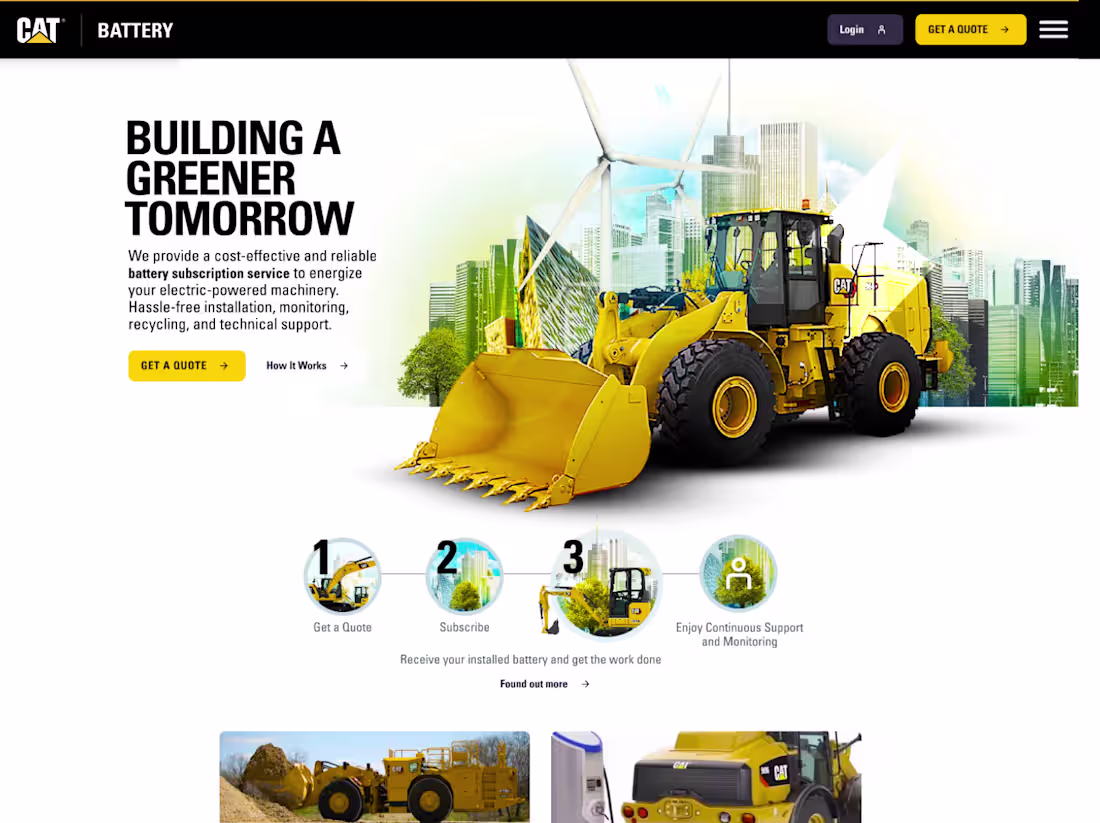 Cover image for Battery sign up journey home
